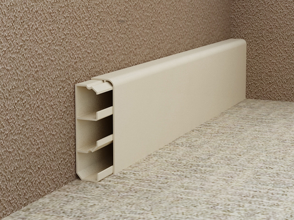 Kablo Kanallı Süpürgelik-2212